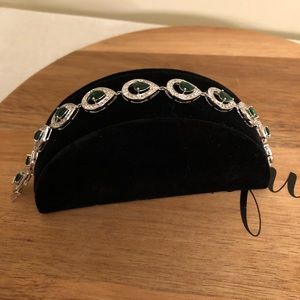 Jewelry Television Green Stone Bracelet